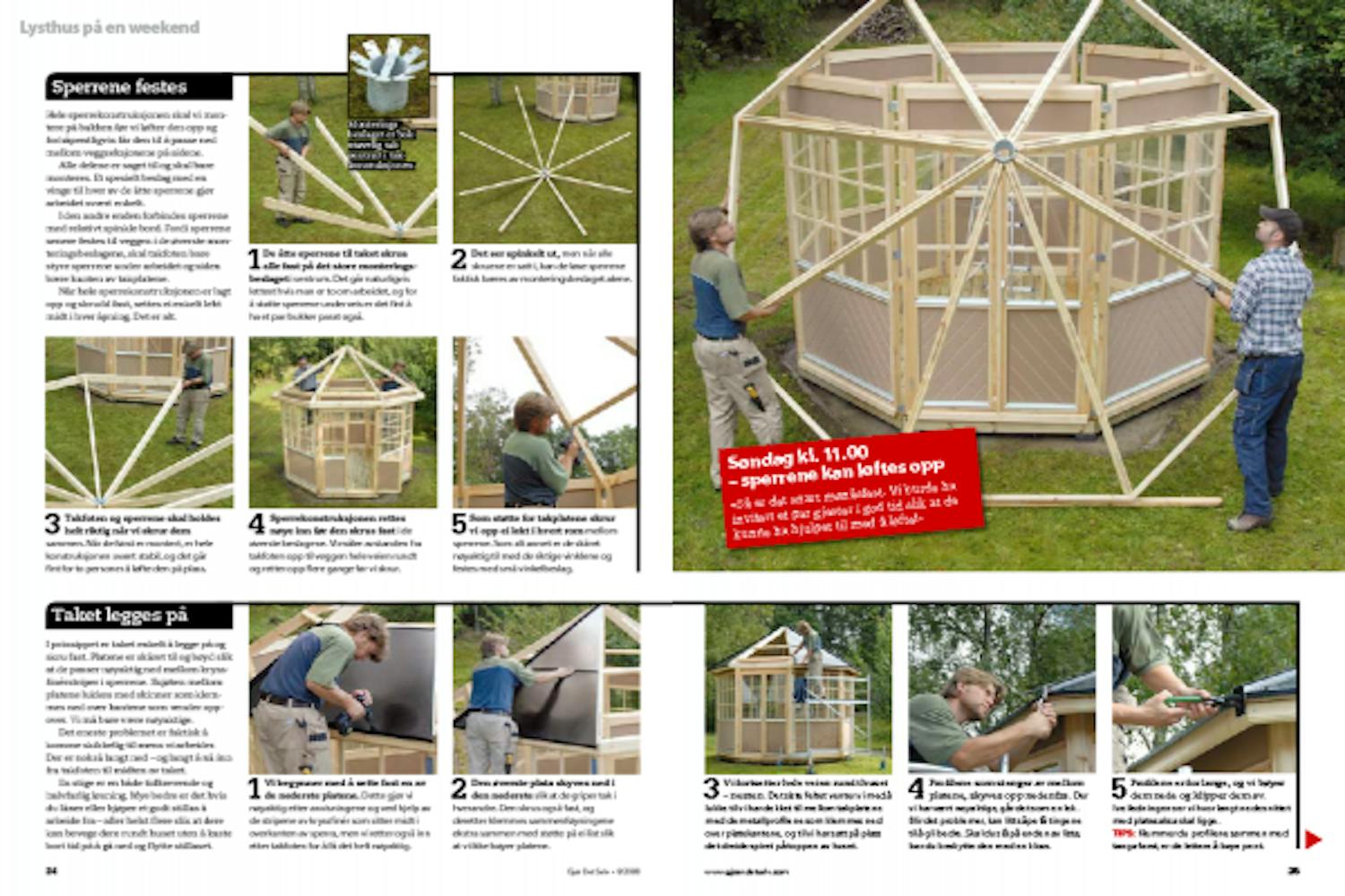 Lysthus som byggeset - bygg et flott lysthus Lysthus som byggeset - bygg et flott lysthus